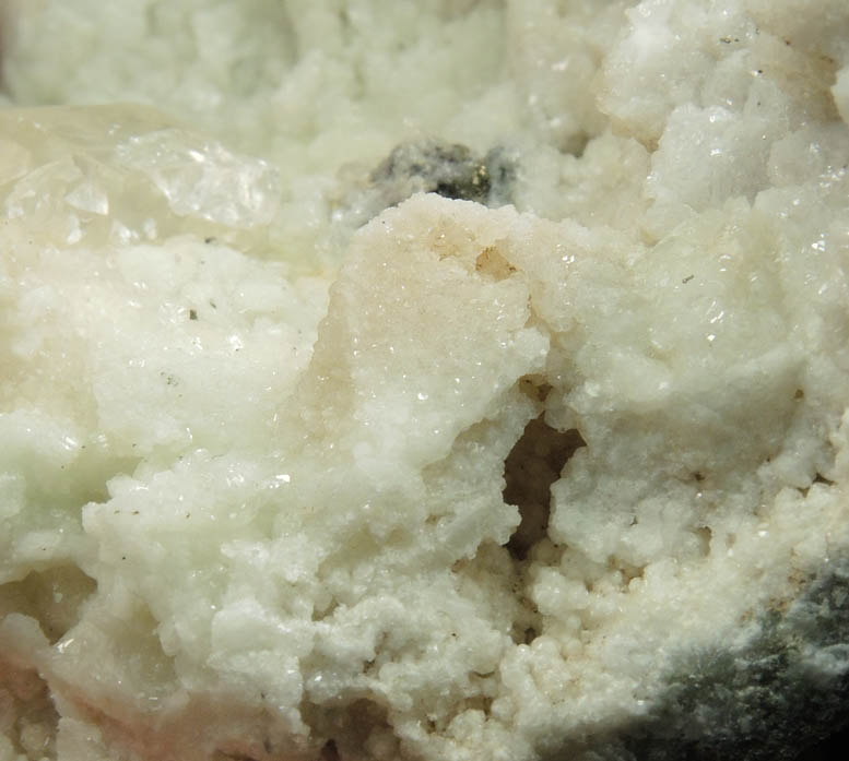 Datolite pseudomorphs after (Calcite or Quartz?) with Calcite from Millington Quarry, Bernards Township, Somerset County, New Jersey