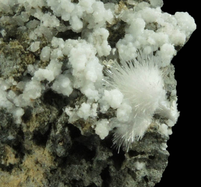 Natrolite and Calcite from Millington Quarry, Bernards Township, Somerset County, New Jersey