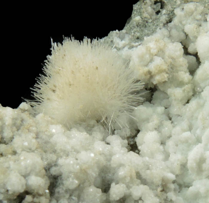 Natrolite and Calcite from Millington Quarry, Bernards Township, Somerset County, New Jersey