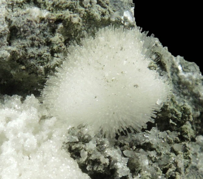 Natrolite and Calcite from Millington Quarry, Bernards Township, Somerset County, New Jersey