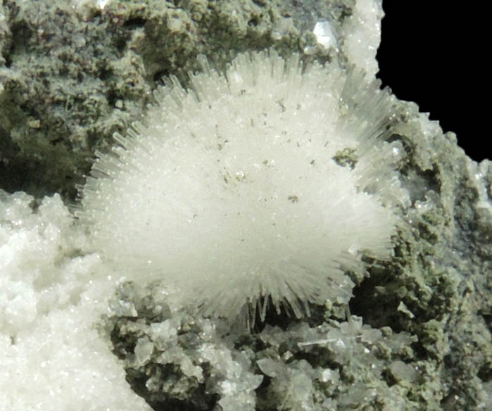 Natrolite and Calcite from Millington Quarry, Bernards Township, Somerset County, New Jersey