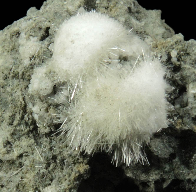 Natrolite and Calcite from Millington Quarry, Bernards Township, Somerset County, New Jersey