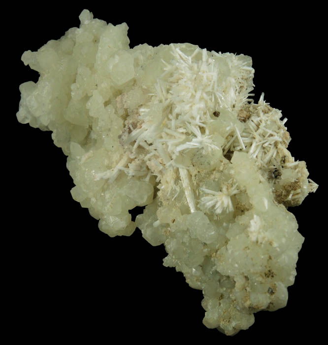 Natrolite on Datolite from Millington Quarry, Bernards Township, Somerset County, New Jersey