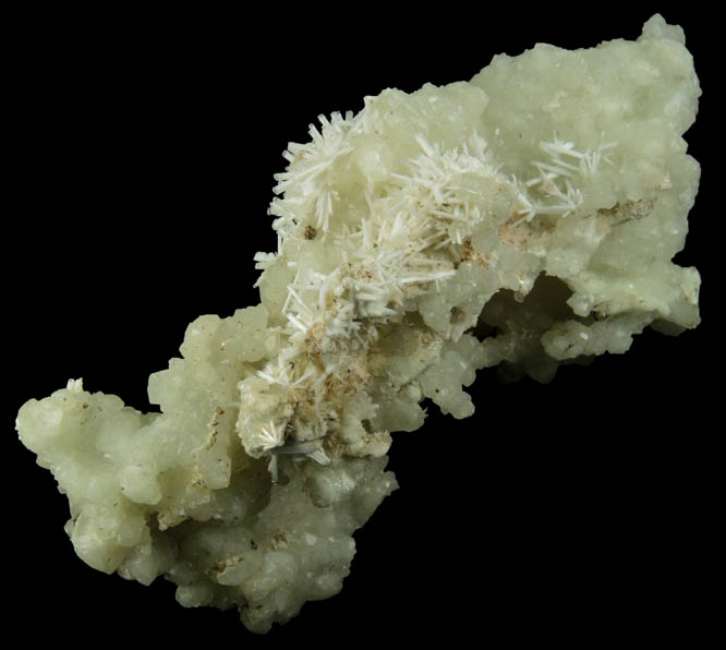 Natrolite on Datolite from Millington Quarry, Bernards Township, Somerset County, New Jersey