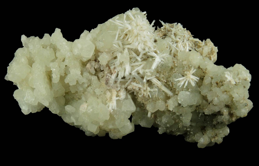 Natrolite on Datolite from Millington Quarry, Bernards Township, Somerset County, New Jersey