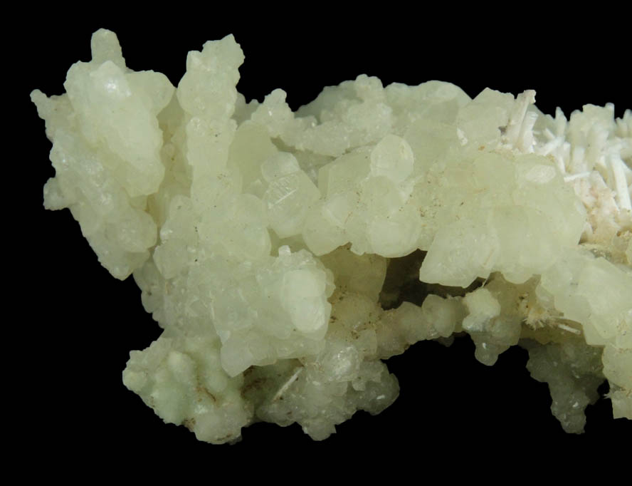 Natrolite on Datolite from Millington Quarry, Bernards Township, Somerset County, New Jersey