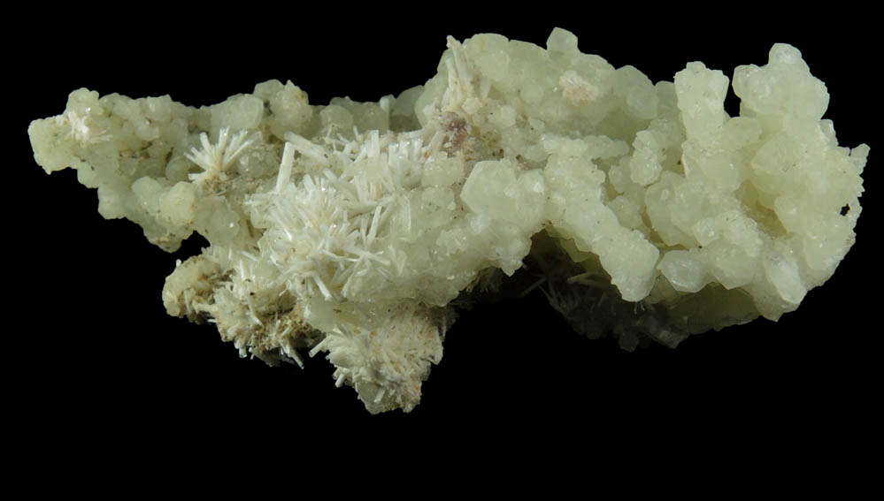 Natrolite on Datolite from Millington Quarry, Bernards Township, Somerset County, New Jersey