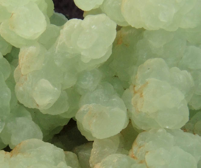 Prehnite from O and G Industries Southbury Quarry, Southbury, New Haven County, Connecticut