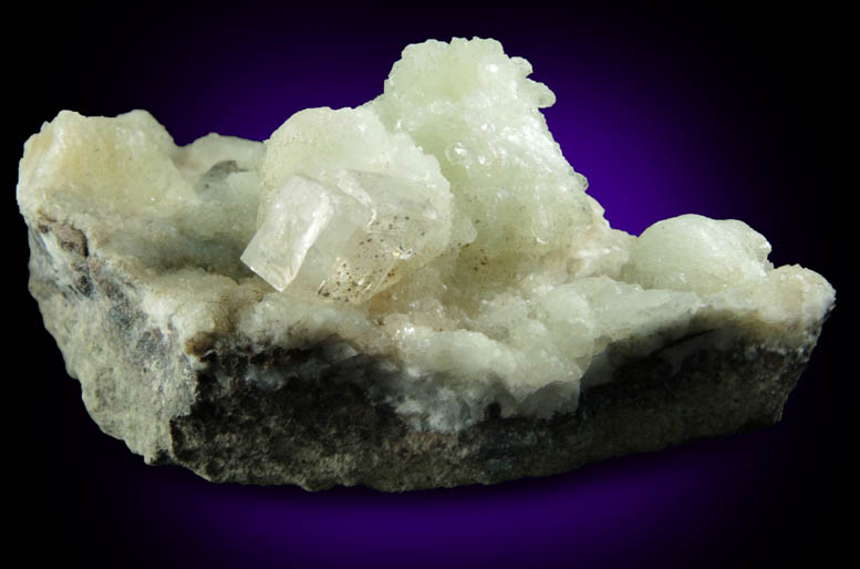 Prehnite and Calcite with Goethite inclusions from Millington Quarry, Bernards Township, Somerset County, New Jersey