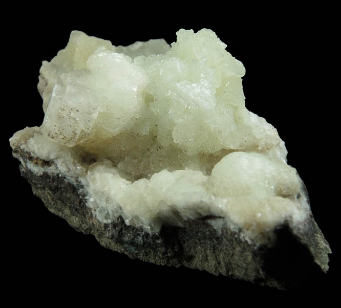 Prehnite and Calcite with Goethite inclusions from Millington Quarry, Bernards Township, Somerset County, New Jersey