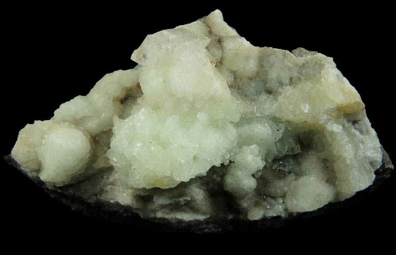Prehnite and Calcite with Goethite inclusions from Millington Quarry, Bernards Township, Somerset County, New Jersey