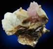 Quartz var. Rose Quartz Crystals from Plumbago Mountain, Newry, Oxford County, Maine