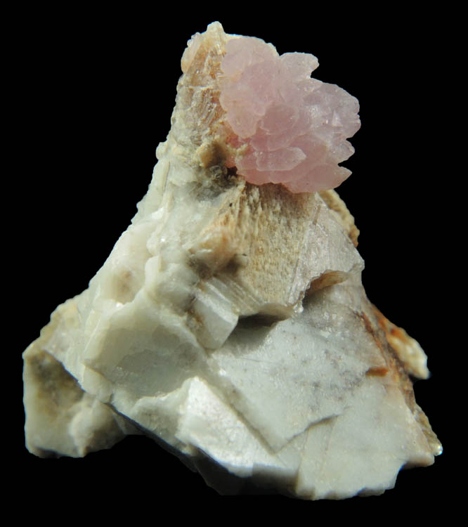 Quartz var. Rose Quartz Crystals from Plumbago Mountain, Newry, Oxford County, Maine