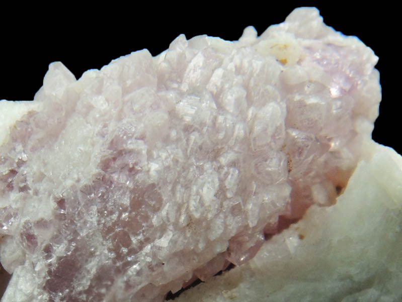 Quartz var. Rose Quartz Crystals with Albite from Plumbago Mountain, Newry, Oxford County, Maine