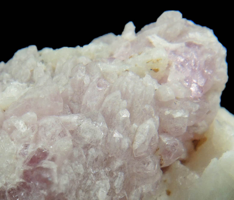 Quartz var. Rose Quartz Crystals with Albite from Plumbago Mountain, Newry, Oxford County, Maine