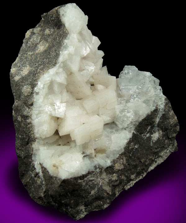 Fluorite on Dolomite from Walworth Quarry, Wayne County, New York