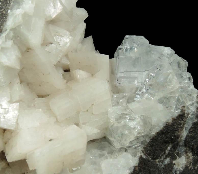 Fluorite on Dolomite from Walworth Quarry, Wayne County, New York