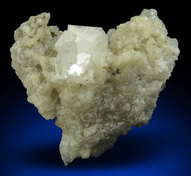 Calcite on Datolite from Millington Quarry, Bernards Township, Somerset County, New Jersey