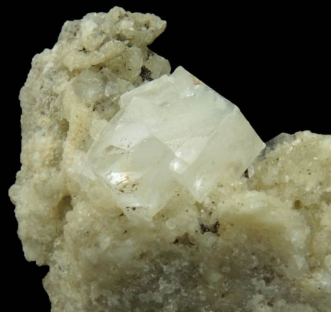 Calcite on Datolite from Millington Quarry, Bernards Township, Somerset County, New Jersey