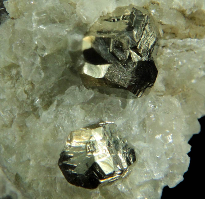 Pyrite on Datolite from Millington Quarry, Bernards Township, Somerset County, New Jersey