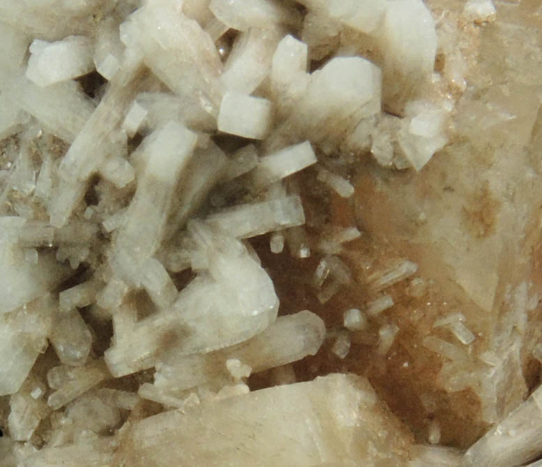 Edingtonite on Calcite from Ice River Complex, near Golden, British Columbia, Canada (Type Locality for Edingtonite)