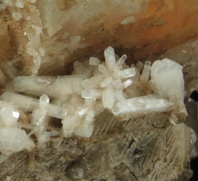 Edingtonite on Calcite from Ice River Complex, near Golden, British Columbia, Canada (Type Locality for Edingtonite)