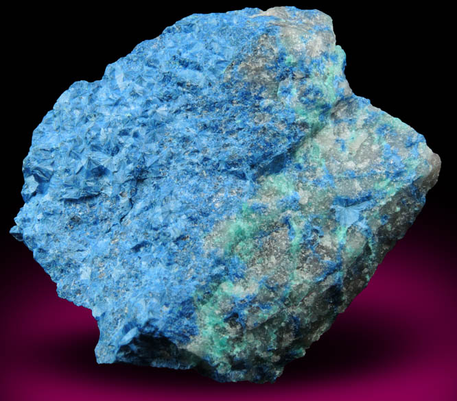 Shattuckite with Ajoite from New Cornelia Mine, Ajo, Pima County, Arizona (Type Locality for Ajoite)