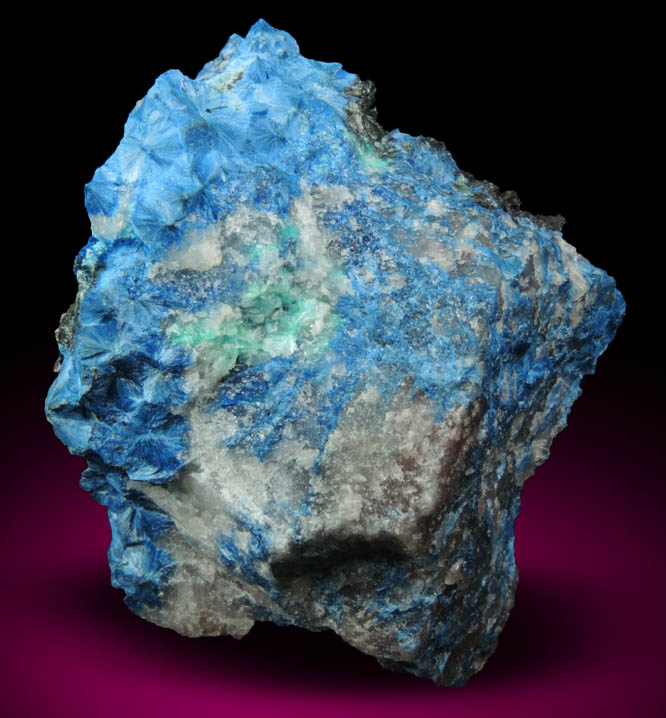 Shattuckite with Ajoite from New Cornelia Mine, Ajo, Pima County, Arizona (Type Locality for Ajoite)