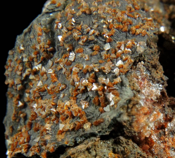 Jarosite from Richmond-Sitting Bull Mine, Galena District, Lawrence County, South Dakota