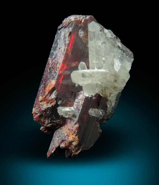 Hbnerite (Hubnerite) with Quartz from Black Pine Mine, Granite County, Montana