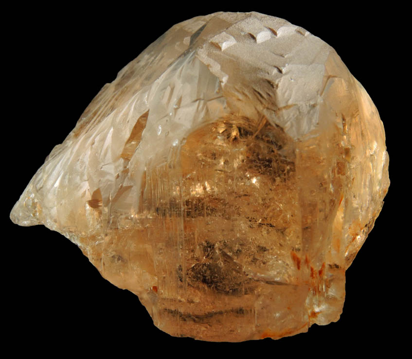 Topaz (gem-grade floater crystal) from Ishkapal, above Sassi, Gilgit-Baltistan, Pakistan