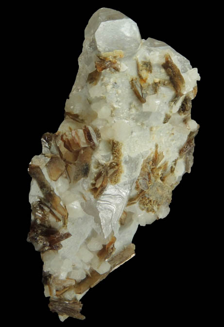 Eosphorite and Wardite on Quartz from Baixo Claim, Taquaral, Jequitinhonha River, Minas Gerais, Brazil