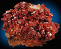 Vanadinite with minor Barite from Mibladen, Haute Moulouya Basin, Zeida-Aouli-Mibladen belt, Midelt Province, Morocco