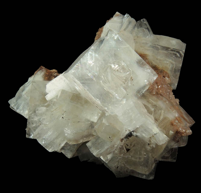 Hydroxyapophyllite-(K) (formerly Hydroxyapophyllite) on Gageite pseudomorphs after Inesite from N'Chwaning II Mine, Kalahari Manganese Field, Northern Cape Province, South Africa