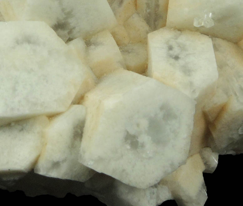 Strontianite pseudomorphs after Celestine from Lime City, Wood County, Ohio