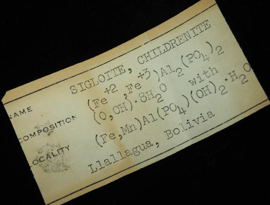 Sigloite from Siglo XX Mine, Llallagua, Bustillos Province, Potosi Department, Bolivia (Type Locality for Sigloite)