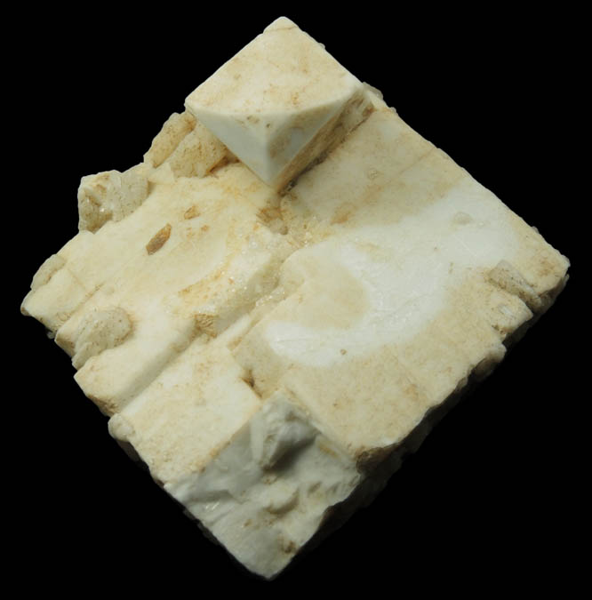 Microcline (Baveno Law twin) with Quartz and Hyalite Opal from Baveno, Verbano-Cusio-Ossola, Piemonte, Italy (Type Locality for Baveno twin habit)