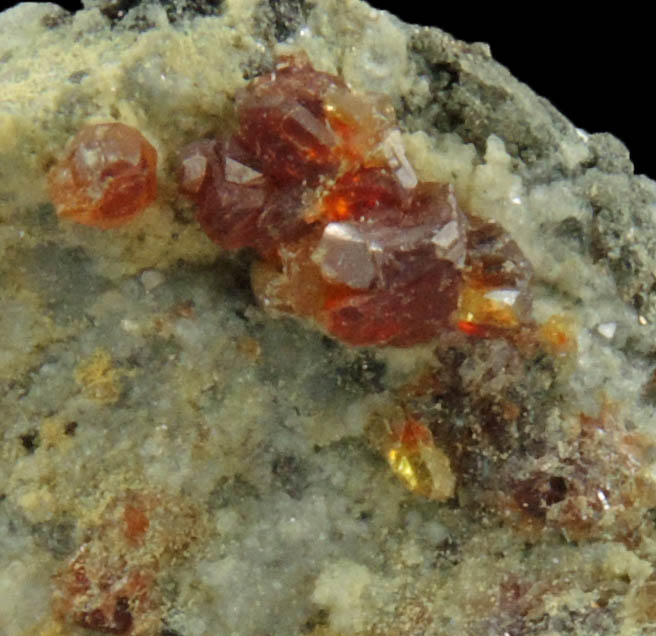 Realgar with Pyrrhotite from Phlegrean Volcanic Complex, Campania, Italy