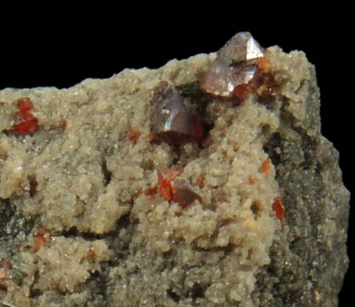 Realgar with Dolomite from Phlegrean Volcanic Complex, Campania, Italy