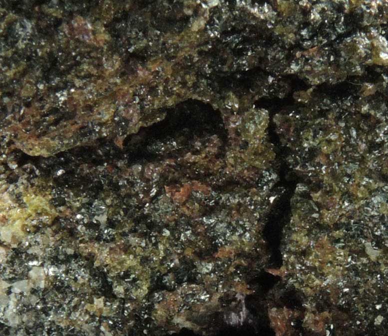 Jacobsite, Copper, Epidote, Calcite from Jakobsberg Mine, Nordmark, Filipstad, Vrmland, Sweden (Type Locality for Jacobsite)