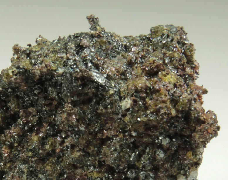 Jacobsite, Copper, Epidote, Calcite from Jakobsberg Mine, Nordmark, Filipstad, Vrmland, Sweden (Type Locality for Jacobsite)