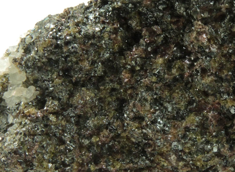 Jacobsite, Copper, Epidote, Calcite from Jakobsberg Mine, Nordmark, Filipstad, Vrmland, Sweden (Type Locality for Jacobsite)