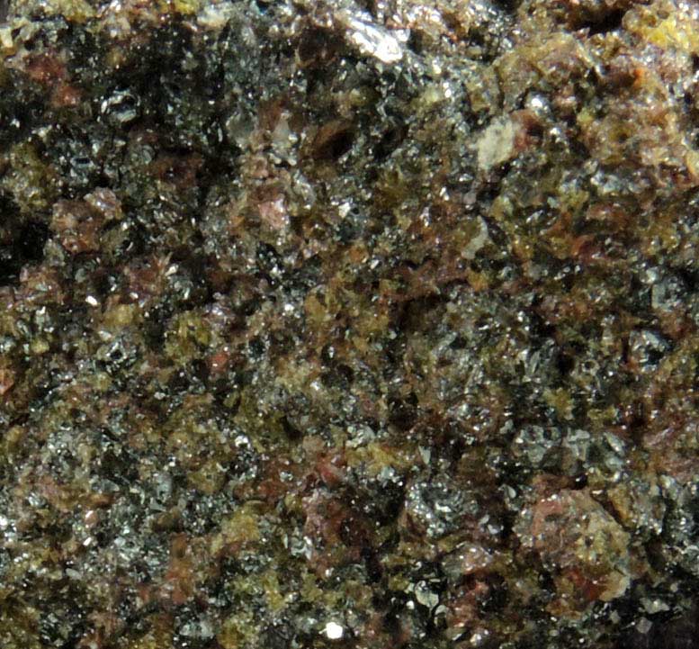 Jacobsite, Copper, Epidote, Calcite from Jakobsberg Mine, Nordmark, Filipstad, Vrmland, Sweden (Type Locality for Jacobsite)