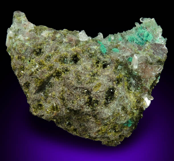Calumetite, Epidote, Quartz from Centennial Mine, Keweenaw Peninsula Copper District, Houghton County, Michigan (Type Locality for Calumetite)