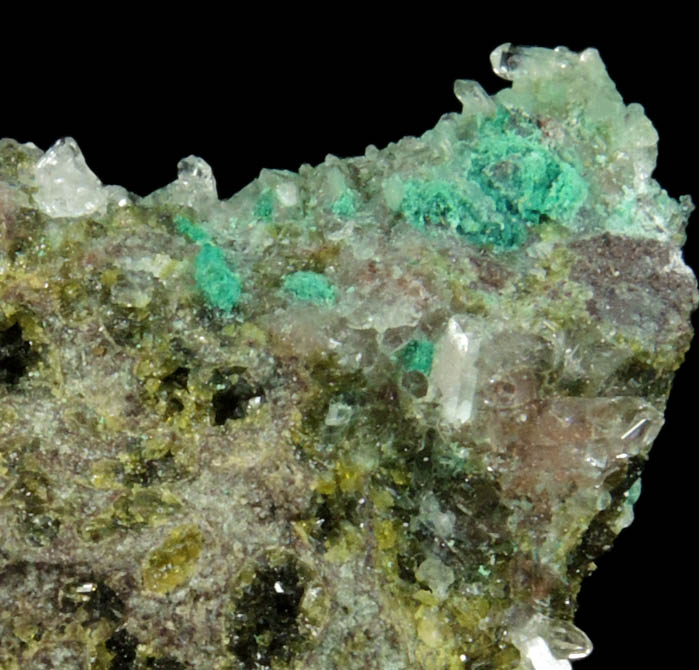 Photographs of mineral No. 34681: Copper, Silver, Datolite 