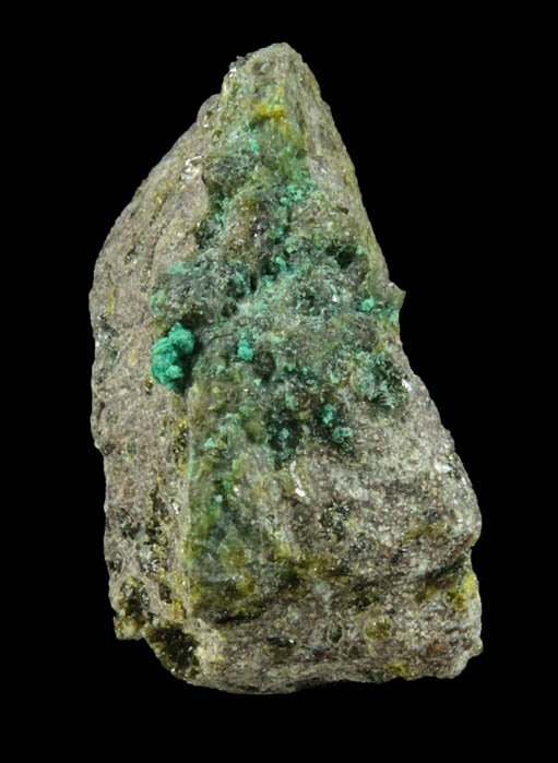 Calumetite and Epidote from Centennial Mine, Keweenaw Peninsula Copper District, Houghton County, Michigan (Type Locality for Calumetite)