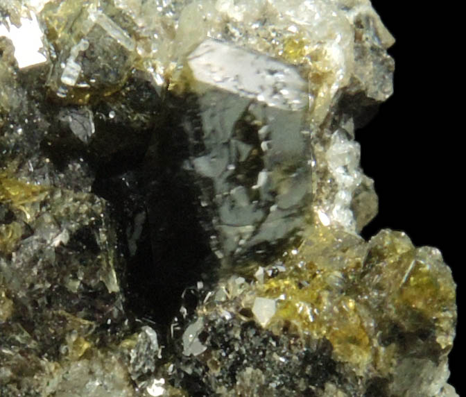 Augite with Biotite from Monte Somma, Napoli, Campania, Italy