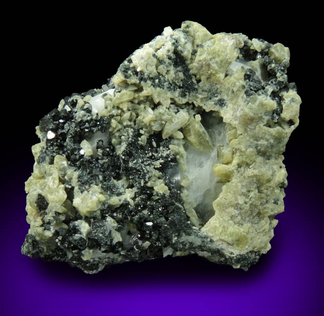 Spinel with Augite var. Fassaite from Monti Monzoni, Trento, Trentino-Alto Adige, Italy (Type Locality for Fassaite)