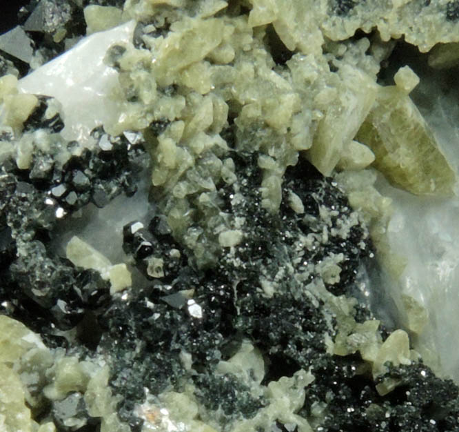 Spinel with Augite var. Fassaite from Monti Monzoni, Trento, Trentino-Alto Adige, Italy (Type Locality for Fassaite)