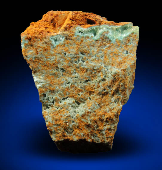 Senegalite on Turquoise from Kouroudaiko Iron Deposit, Faleme River, Tambacounda, Senegal (Type Locality for Senegalite)